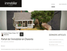 Tablet Screenshot of immo-charente.com